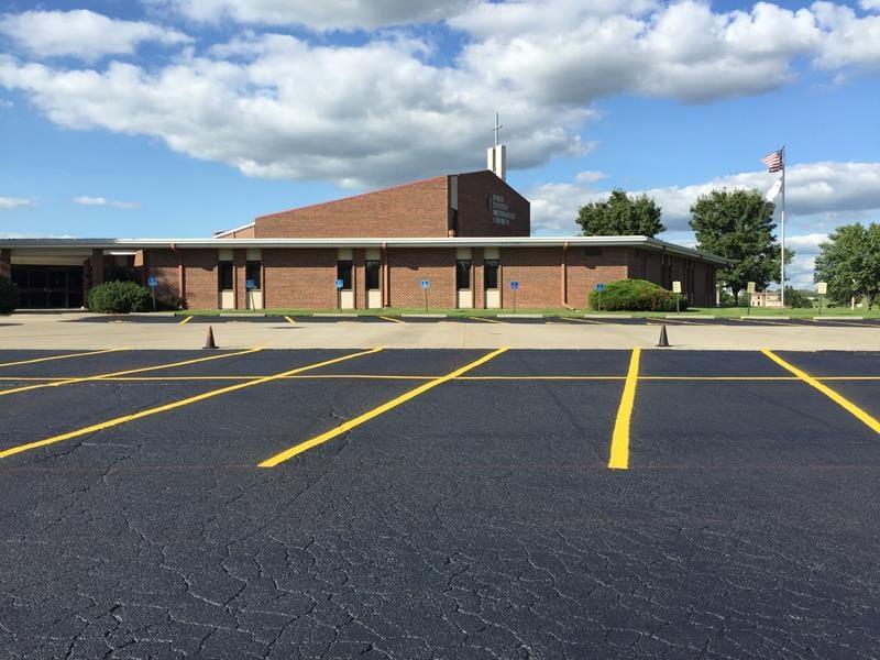 Sealcoat and re stripe project in Excelsior Springs, MO Thumbnail