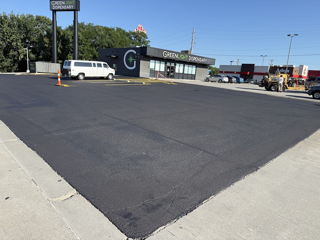 Commercial asphalt Sealcoating project in harrisonville mo Thumbnail